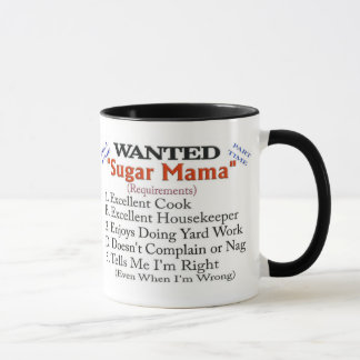 Wanted - Sugar Mama Mug