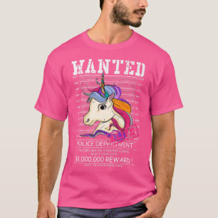 Wanted Unicorn Alive last unicorn wanted ad kids T-Shirt