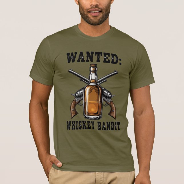 Wanted Whiskey Bandit T-Shirt (Front)