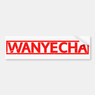Wanyecha Stamp Bumper Sticker