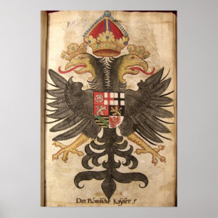 Wappen der Römische Kaiser aus dem Mittelalter Poster