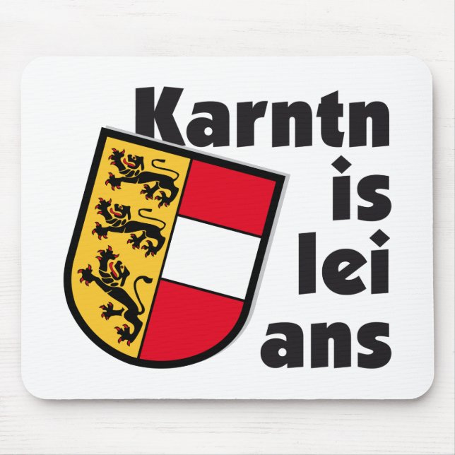 Wappen Österreich Kärnten Is lei ans Dialekt Mouse Pad (Front)