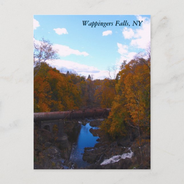Wappingers Falls in Autumn Postcard (Front)