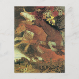War 1896 by Arnold Bocklin Postcard