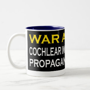 War Against CI Industry Propaganda Machine Two-Tone Coffee Mug