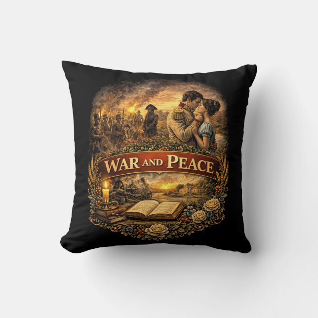 War and Peace Cushion (Front)