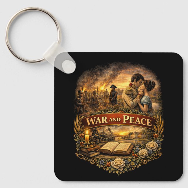 War and Peace Key Ring (Front)