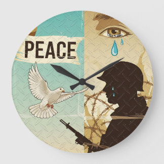 War and Peace Large Clock