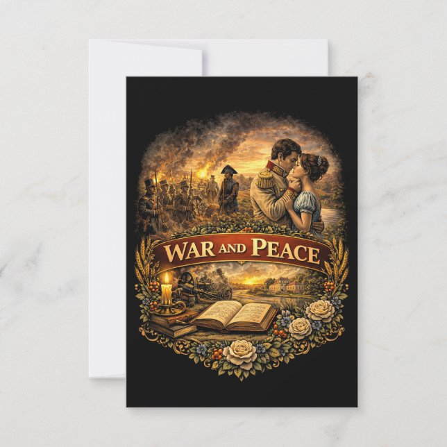 War and Peace Thank You Card (Front)