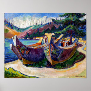 War Canoe   Emily Carr   Poster