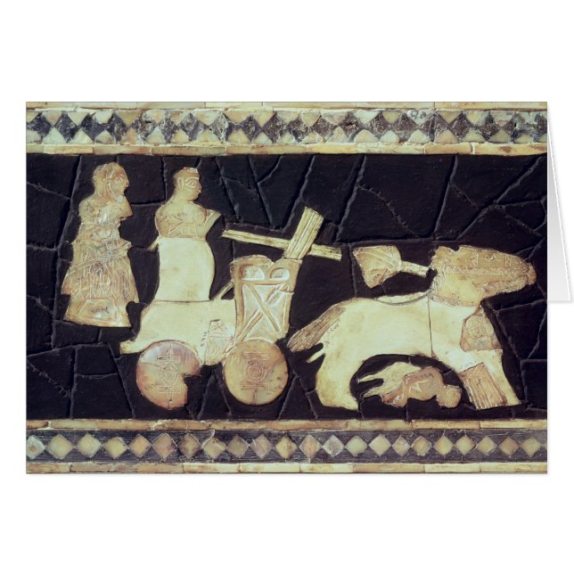 War chariot pulled by two horses, 2800-2300 BC (Front Horizontal)