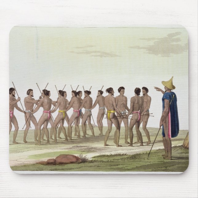 War Dance of the Caroline Islanders, plate 22 from Mouse Pad (Front)