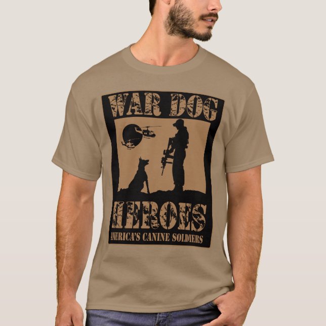 War Dogs - Americas Canine Heros T-Shirt (Front)