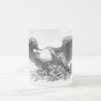 War Eagle Frosted Glass Mug