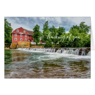War Eagle Mill and Waterfall Thinking of You Card