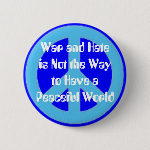 War/Hate vs Peace Pin