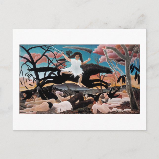 War, Henri Rousseau, 1894 Postcard (Front)