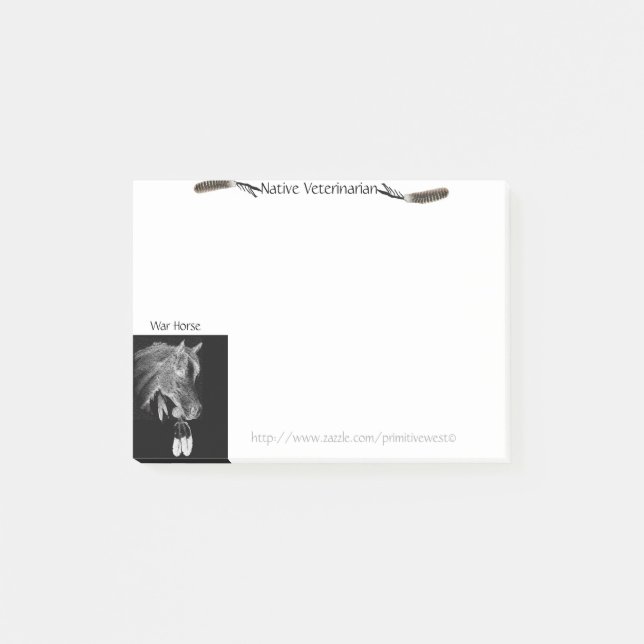 "War Horse" Post-it Notes (Front)