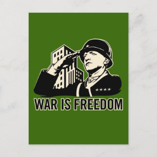 War is Freedom Postcard