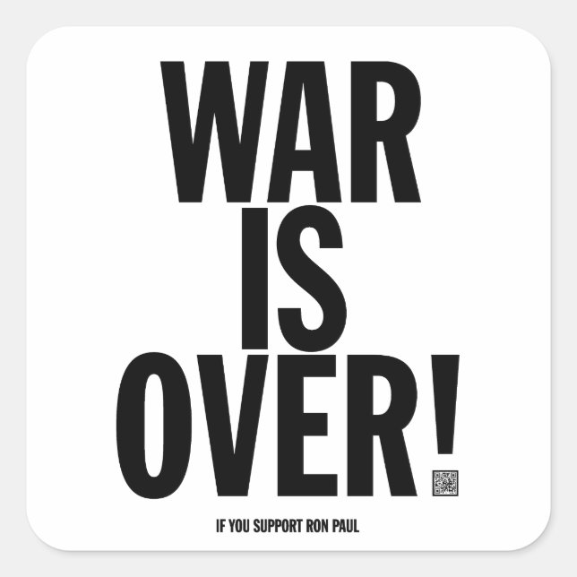 War is Over Sticker Set (Front)