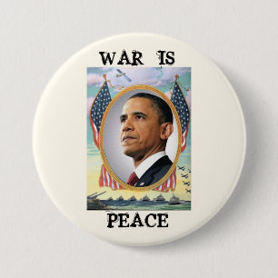 War Is Peace 7.5 Cm Round Badge