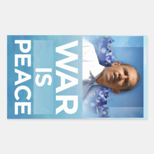 War Is Peace Obama Sticker