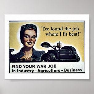 War Jobs Poster