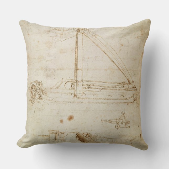 War machine (pencil on paper) cushion (Front)