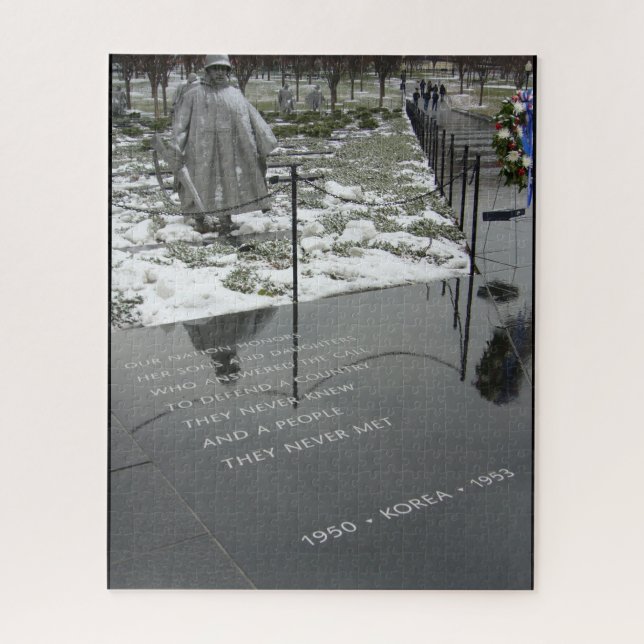 war memorial korea washington jigsaw puzzle (Vertical)