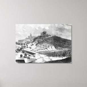 War of Duchies, Danish fortifications Canvas Print