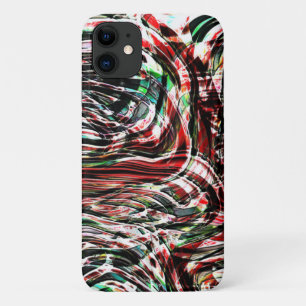 War of red ribbons against cyan Case-Mate iPhone case