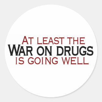 War On Drugs Classic Round Sticker