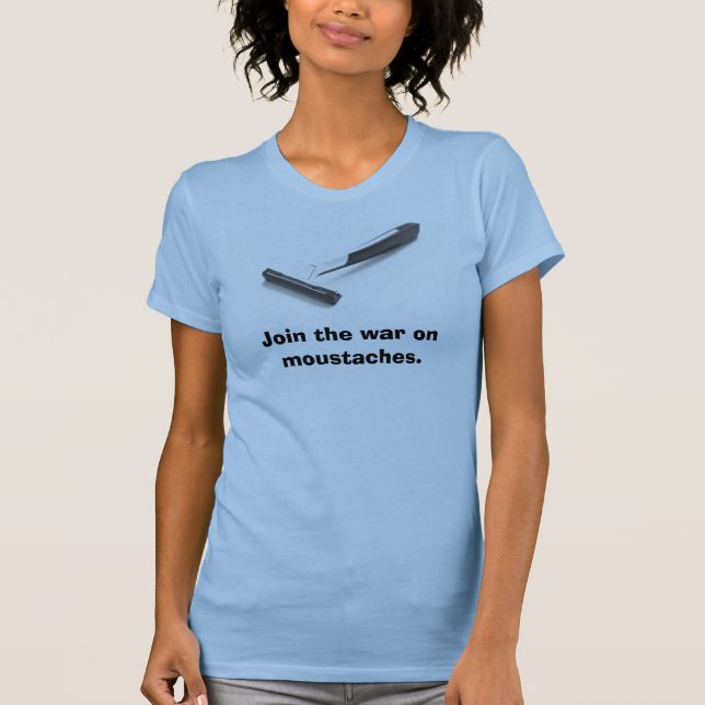 War on moustaches tank top (Front)