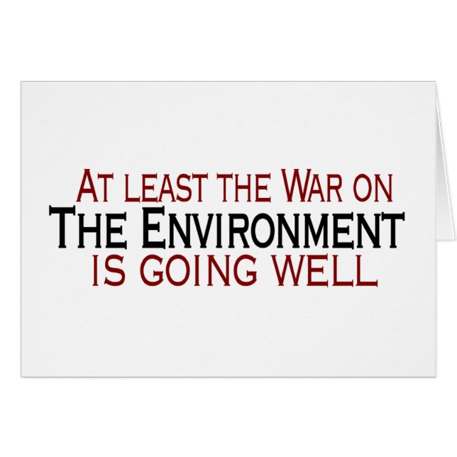 War On The Environment (Front Horizontal)