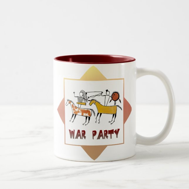 War Party Two-Tone Coffee Mug (Right)