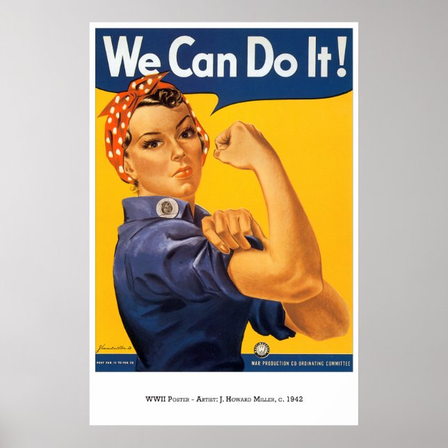 War-Poster-30: Rosie The Riveter Poster (Front)