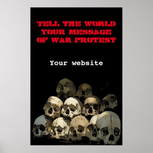 War protest poster
