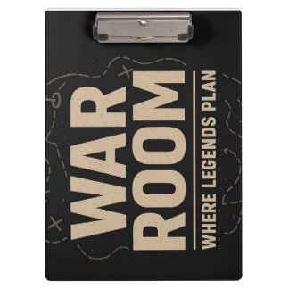 War Room Mindset — Focus, Strategy & Discipline Clipboard