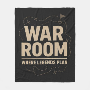 War Room Mindset — Focus, Strategy & Discipline Fleece Blanket