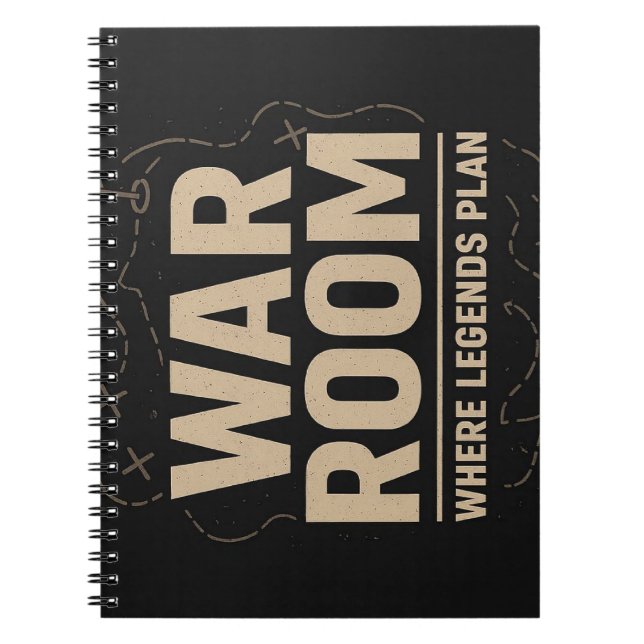 War Room Mindset — Focus, Strategy & Discipline Notebook (Front)