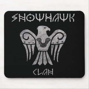 War tarnished Snowhawk Runic mousepad