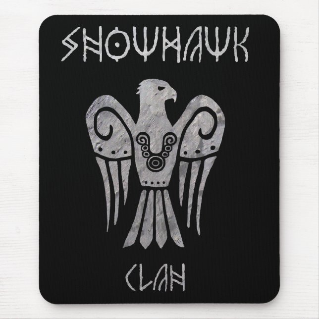 War tarnished Snowhawk Runic mousepad (Front)