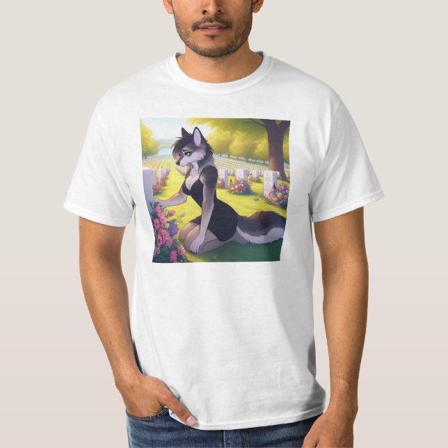 War Widow Wolf T-Shirt (Front)