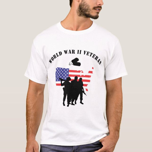 War World II Veteran T-Shirt (Front)