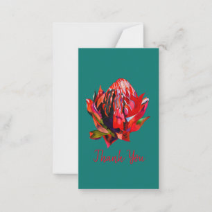 Waratah Australian native flower watercolor Card