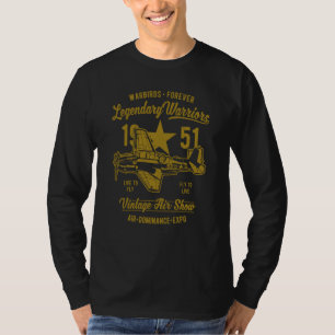 Warbirds Forever Legendary Warriors Vintage Aircra T-Shirt