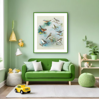 Warbler and Wrens, Poster