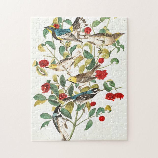 Warbler by John James Audubon Jigsaw Puzzle (Vertical)