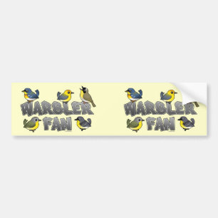Warbler Fan Bumper Sticker