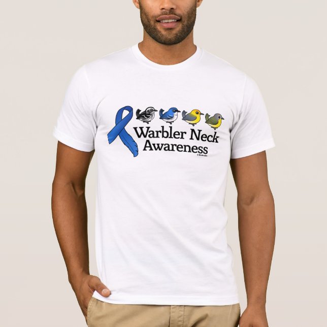 Warbler Neck Awareness Ribbon T-Shirt (Front)